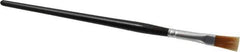 PRO-SOURCE - #10 Nylon Artist's Paint Brush - 3/8" Wide, 11/16" Bristle Length, 5-1/2" Wood Handle - All Tool & Supply