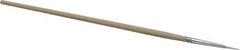 PRO-SOURCE - #1 Taklon Artist's Paint Brush - 3/32" Wide, 3/8" Bristle Length, 5-1/2" Wood Handle - All Tool & Supply