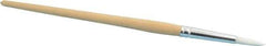 PRO-SOURCE - #8 Taklon Artist's Paint Brush - 7/32" Wide, 7/8" Bristle Length, 5-1/2" Wood Handle - All Tool & Supply