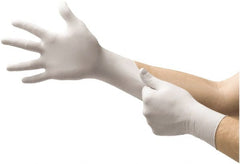 Microflex - Size M, 5-1/2 mil, Industrial Grade, Powdered Latex Disposable Gloves - Exact Industrial Supply