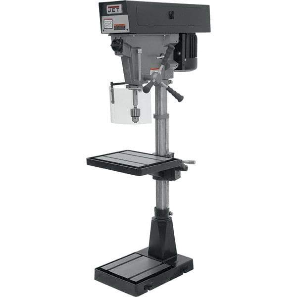 Jet - 15" Swing, Step Pulley Drill Press - 6 Speed, 1 hp, Single Phase - All Tool & Supply