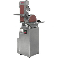 Jet - 48 Inch Long x 6 Inch Wide Belt, 12 Inch Diameter, Horizontal and Vertical Combination Sanding Machine - 2,850 Ft./min Belt Speed, 1-1/2 HP, Three Phase - All Tool & Supply