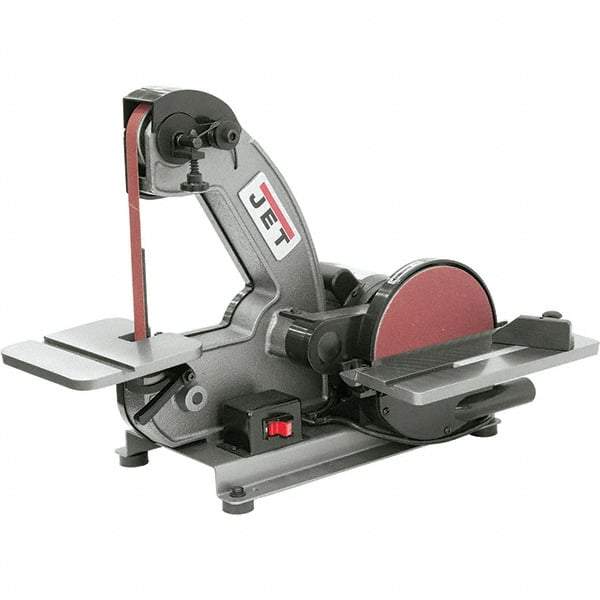 Jet - 42 Inch Long x 1 Inch Wide Belt, 8 Inch Diameter, Vertical Combination Sanding Machine - 3,000 Ft./min Belt Speed, 1/3 HP, Single Phase - All Tool & Supply