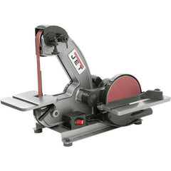 Jet - 42 Inch Long x 1 Inch Wide Belt, 8 Inch Diameter, Vertical Combination Sanding Machine - 3,000 Ft./min Belt Speed, 1/3 HP, Single Phase - All Tool & Supply