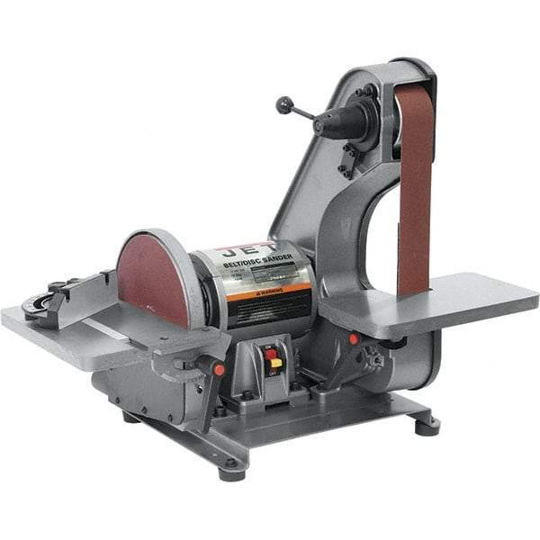 Jet - 42 Inch Long x 2 Inch Wide Belt, 8 Inch Diameter, Horizontal and Vertical Combination Sanding Machine - 3,100 Ft./min Belt Speed, 3/4 HP, Single Phase - All Tool & Supply