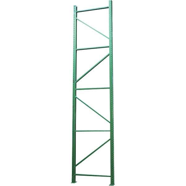 Vestil - 24,000 Lb Capacity Heavy-Duty Framing Upright Pallet Storage Rack - 42" Wide x 120" High x 42" Deep, Green - All Tool & Supply