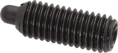 Vlier - 1/2-13, 1-1/4" Thread Length, 1/4" Plunger Projection, Steel Threaded Spring Plunger - 0.247 - 1/4" Max Plunger Diam, 1-1/4" Plunger Length, 6.6 Lb Init End Force, 17.4 Lb Final End Force - All Tool & Supply