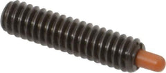 Vlier - 1/4-20, 1" Thread Length, 3/16" Plunger Projection, Steel Threaded Spring Plunger - 0.116 - 0.118" Max Plunger Diam, 1" Plunger Length, 3 Lb Init End Force, 13 Lb Final End Force - All Tool & Supply