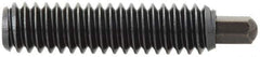 Vlier - 5/8-11, 1-1/2" Thread Length, 5/16" Plunger Projection, Steel Threaded Spring Plunger - 5/16 (Hex)" Max Plunger Diam, 1-1/2" Plunger Length, 10.5 Lb Init End Force, 25.5 Lb Final End Force, 5/16" Hex - All Tool & Supply