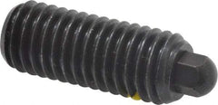 Vlier - 1/2-13, 1-1/4" Thread Length, 1/4" Plunger Projection, Steel Threaded Spring Plunger - 1/4 (Hex)" Max Plunger Diam, 1-1/4" Plunger Length, 6.6 Lb Init End Force, 17.4 Lb Final End Force, 1/4" Hex - All Tool & Supply