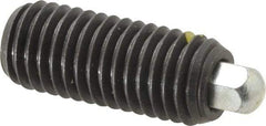 Vlier - 5/8-11, 1-1/2" Thread Length, 5/16" Plunger Projection, Steel Threaded Spring Plunger - 5/16 (Hex)" Max Plunger Diam, 1-1/2" Plunger Length, 3.5 Lb Init End Force, 10.5 Lb Final End Force, 5/16" Hex - All Tool & Supply