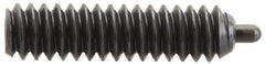 Vlier - 6-32, 17/32" Thread Length, 1/16" Plunger Projection, Steel Threaded Spring Plunger - 0.044 - 0.045" Max Plunger Diam, 17/32" Plunger Length, 1 Lb Init End Force, 1.6 Lb Final End Force, 0.063" Hex - All Tool & Supply