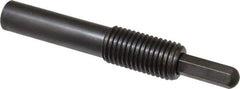 Vlier - 1-8, 2" Thread Length, 1-1/2" Plunger Projection, Steel Threaded Spring Plunger - 0.5000 (Hex)" Max Plunger Diam, Long, 7" Plunger Length, 16 Lb Init End Force, 68 Lb Final End Force, 0.5" Hex - All Tool & Supply