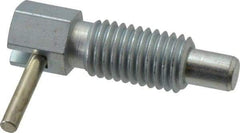 Vlier - 5/8-11, 1.07" Thread Length, 0.38" Plunger Diam, 0.75 Lb Init to 2.5 Lb Final End Force, Steel Locking L Handle Plunger - 1.88" Body Length, 1-1/4" Length Under Head, 1/2" Plunger Projection - All Tool & Supply