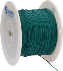 Alpha Wire - 22 AWG, 7 Strand, 305 m OAL, Tinned Copper Hook Up Wire - Green PVC Jacket, 0.062" Diam - All Tool & Supply