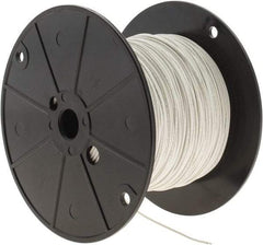 Alpha Wire - 22 AWG, 7 Strand, 305 m OAL, Tinned Copper Hook Up Wire - White PVC Jacket, 0.062" Diam - All Tool & Supply