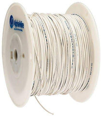 Alpha Wire - 20 AWG, 10 Strand, 305 m OAL, Tinned Copper Hook Up Wire - White PVC Jacket, 0.069" Diam - All Tool & Supply