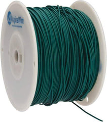 Alpha Wire - 18 AWG, 16 Strand, 305 m OAL, Tinned Copper Hook Up Wire - Green PVC Jacket, 0.079" Diam - All Tool & Supply