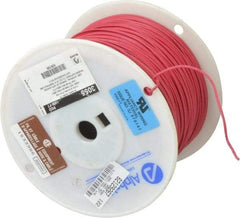 Alpha Wire - 18 AWG, 16 Strand, 305 m OAL, Tinned Copper Hook Up Wire - Red PVC Jacket, 0.079" Diam - All Tool & Supply