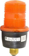 Federal Signal Corp - 120 VAC, 4X NEMA Rated, Strobe Tube, Amber, Low Profile Mini Strobe Light - 65 to 95 Flashes per min, 3-1/8 Inch Diameter, 6.1 Inch High, IP66 Ingress Rating, Screw Mount - All Tool & Supply