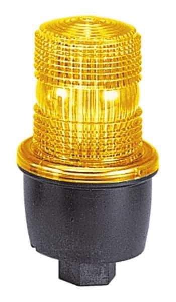 Federal Signal Corp - 12 to 48 VDC, 4X NEMA Rated, Strobe Tube, Green, Low Profile Mini Strobe Light - 65 to 95 Flashes per min, 1/2 Inch Pipe, 3-1/8 Inch Diameter, 5.7 Inch High, IP66 Ingress Rating, Pipe Mount - All Tool & Supply