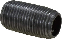 Value Collection - Schedule 40, 1/8" Diam x 3/4" Long Steel Black Pipe Nipple - Threaded - All Tool & Supply