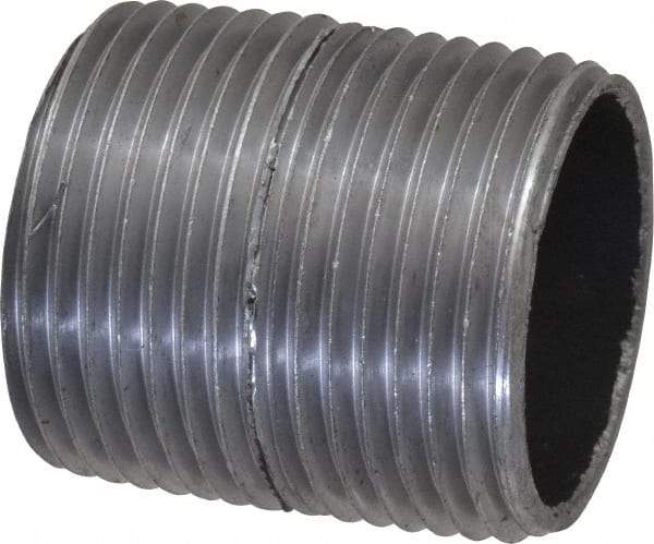 Value Collection - Schedule 40, 1" Diam x 1-1/2" Long Steel Black Pipe Nipple - Threaded - All Tool & Supply