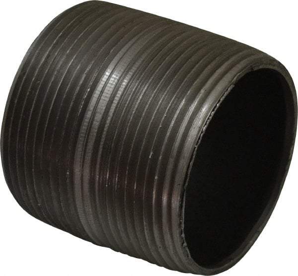 B&K Mueller - Schedule 40, 2-1/2" Diam x 2-1/2" Long Steel Black Pipe Nipple - Threaded - All Tool & Supply