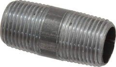 Value Collection - Schedule 40, 3/8" Diam x 1-1/2" Long Steel Black Pipe Nipple - Threaded - All Tool & Supply