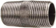 Value Collection - Schedule 40, 3/4" Diam x 2" Long Steel Black Pipe Nipple - Threaded - All Tool & Supply