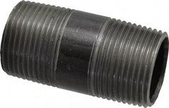 Value Collection - Schedule 40, 1" Diam x 2-1/2" Long Steel Black Pipe Nipple - Threaded - All Tool & Supply