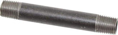 Value Collection - Schedule 40, 1/4" Diam x 3-1/2" Long Steel Black Pipe Nipple - Threaded - All Tool & Supply