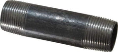 Value Collection - Schedule 40, 3/4" Diam x 3-1/2" Long Steel Black Pipe Nipple - Threaded - All Tool & Supply