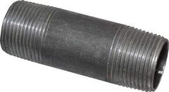 Value Collection - Schedule 40, 1" Diam x 3-1/2" Long Steel Black Pipe Nipple - Threaded - All Tool & Supply