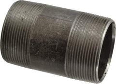 Value Collection - Schedule 40, 2" Diam x 3-1/2" Long Steel Black Pipe Nipple - Threaded - All Tool & Supply