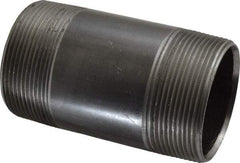 Value Collection - Schedule 40, 2" Diam x 4" Long Steel Black Pipe Nipple - Threaded - All Tool & Supply