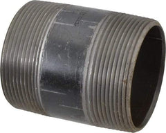 B&K Mueller - Schedule 40, 3" Diam x 4" Long Steel Black Pipe Nipple - Threaded - All Tool & Supply