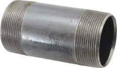 Value Collection - Schedule 40, 2" Diam x 4-1/2" Long Steel Black Pipe Nipple - Threaded - All Tool & Supply