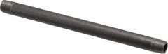 Value Collection - Schedule 40, 1/8" Diam x 5-1/2" Long Steel Black Pipe Nipple - Threaded - All Tool & Supply