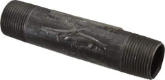 Value Collection - Schedule 40, 1" Diam x 5-1/2" Long Steel Black Pipe Nipple - Threaded - All Tool & Supply