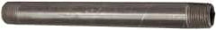 Value Collection - Schedule 40, 3/8" Diam x 6" Long Steel Black Pipe Nipple - Threaded - All Tool & Supply