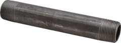 Value Collection - Schedule 40, 3/4" Diam x 6" Long Steel Black Pipe Nipple - Threaded - All Tool & Supply