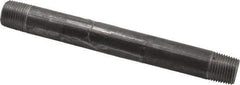 B&K Mueller - Schedule 40, 1/2" Diam x 7" Long Steel Black Pipe Nipple - Threaded - All Tool & Supply