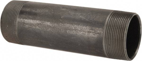 B&K Mueller - Schedule 40, 2" Diam x 7" Long Steel Black Pipe Nipple - Threaded - All Tool & Supply