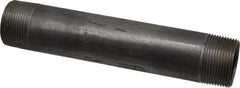 B&K Mueller - Schedule 40, 1-1/4" Diam x 8" Long Steel Black Pipe Nipple - Threaded - All Tool & Supply