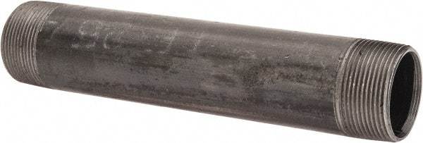 B&K Mueller - Schedule 40, 1-1/2" Diam x 9" Long Steel Black Pipe Nipple - Threaded - All Tool & Supply