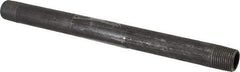 Value Collection - Schedule 40, 1/2" Diam x 10" Long Steel Black Pipe Nipple - Threaded - All Tool & Supply