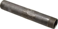 B&K Mueller - Schedule 40, 1-1/4" Diam x 10" Long Steel Black Pipe Nipple - Threaded - All Tool & Supply