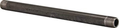 B&K Mueller - Schedule 40, 1/2" Diam x 11" Long Steel Black Pipe Nipple - Threaded - All Tool & Supply