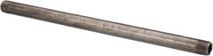 B&K Mueller - Schedule 40, 3/8" Diam x 12" Long Steel Black Pipe Nipple - Threaded - All Tool & Supply